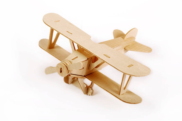 Wooden airplane model - Фото, изображение