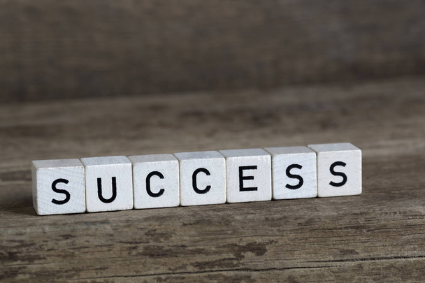 Success, written in cubes - Photo, image