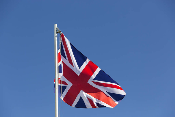 UK flag on a flagpole - Photo, Image