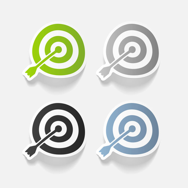  target with arrow icons set - Vector, Image