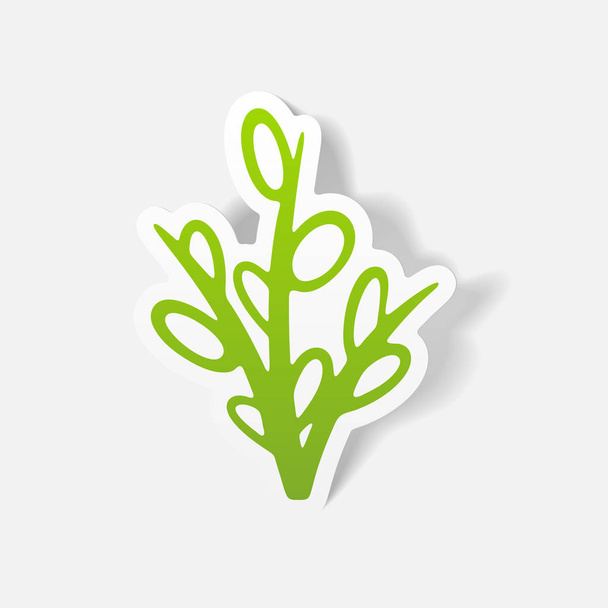 willow flat icon - Vector, Image