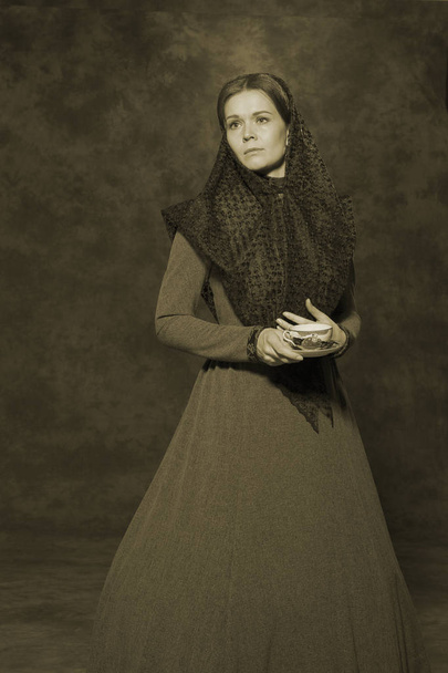 Bir Rus tüccar kadın portresi - Fotoğraf, Görsel