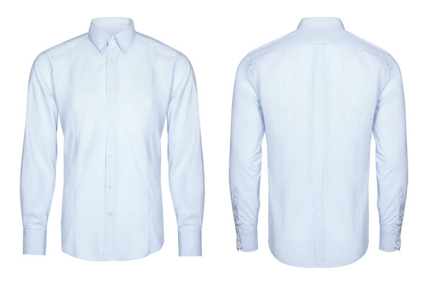 camicia blu classica e business, sfondo bianco
 - Foto, immagini