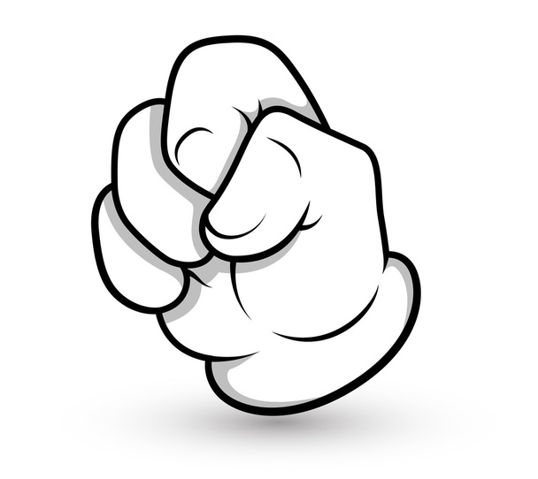 Cartoon Hand Gesture - Vector, Image