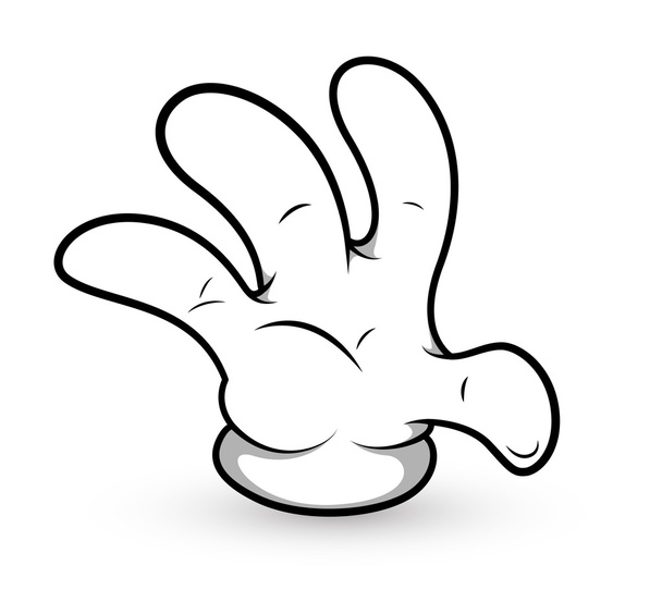 Cartoon hand - high five - Vektorillustration - Vektor, Bild