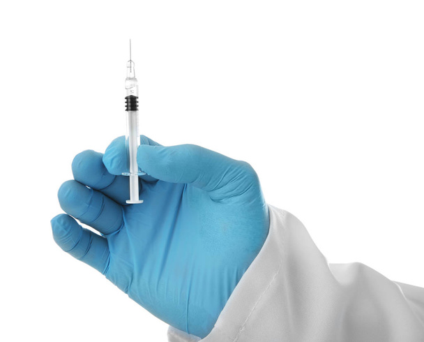 Hand of doctor with syringe   - Zdjęcie, obraz