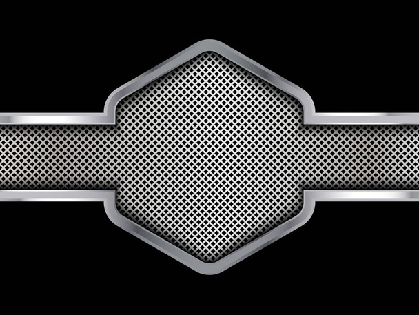 Argent et fond en métal noir. Illustration vectorielle abstrait
 - Vecteur, image