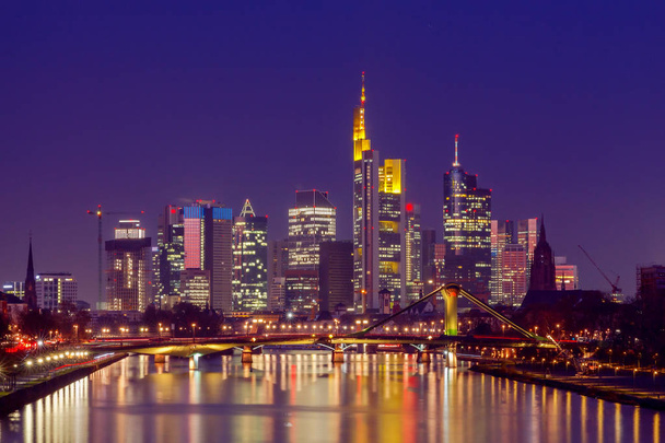 Frankfurt. Rascacielos del centro de negocios de la ciudad
. - Foto, Imagen