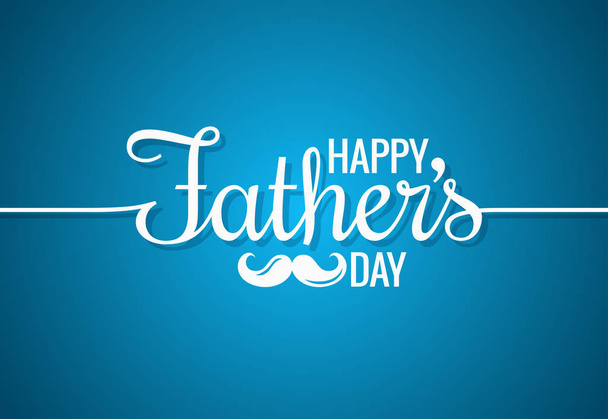 fathers day card happy family - Vektor, Bild