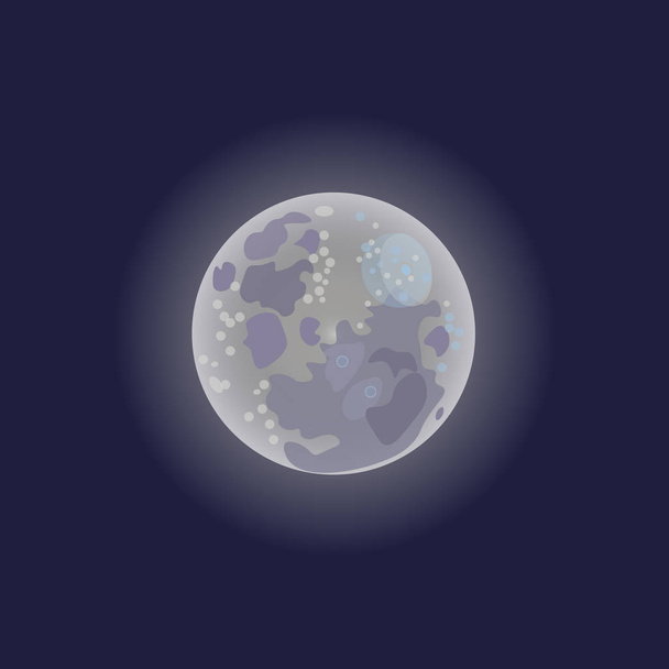 Full moon vector - Vector, imagen
