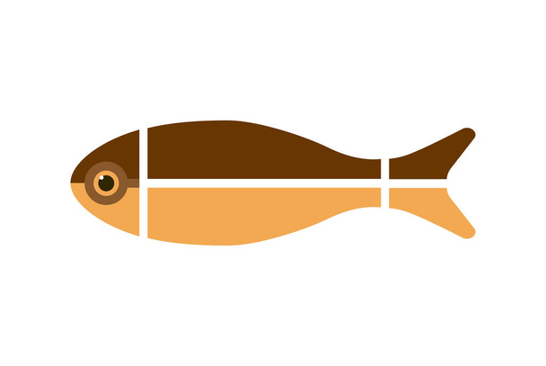 Fish icon vector - Вектор,изображение