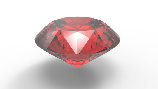 Рубіновий дорогоцінний камінь 3D Ілюстрація
 - Фото, зображення