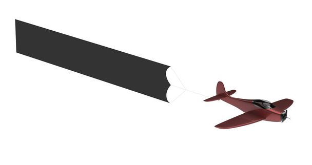 Flugzeug mit Banner - Foto, Bild