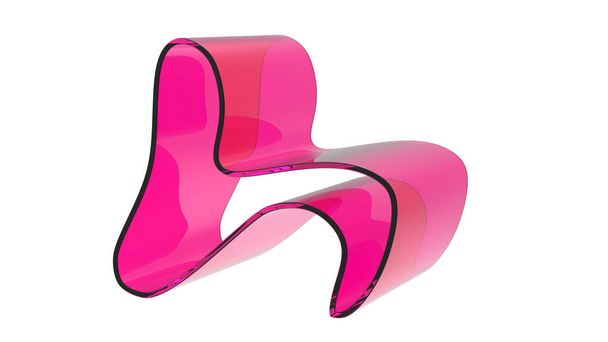 Акрилові рожевий стілець
 - Фото, зображення