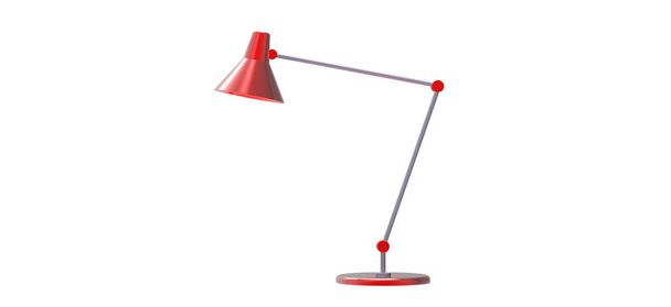 Lampa biuro czerwony - Zdjęcie, obraz