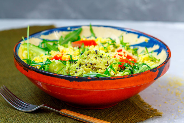 Green salad with couscous - Fotografie, Obrázek