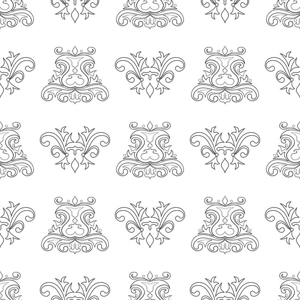 Colored seamless background. Floral pattern - Vector, Image