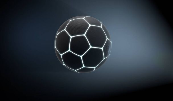 Futurystyczny Neon sportowe piłka - Zdjęcie, obraz