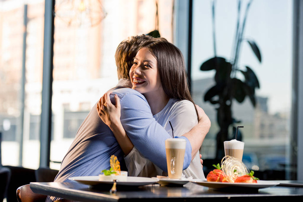 Couple in love in restaurant  - Photo, image