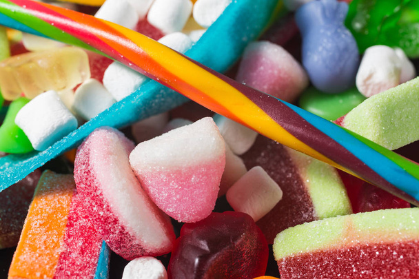 Arka plan ile çeşitli renkli şeker - Fotoğraf, Görsel