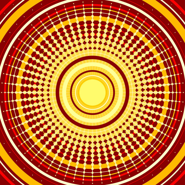 Fondo abstracto formado por círculos concéntricos
 - Vector, imagen