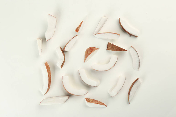 Sliced coconut pieces - Фото, зображення