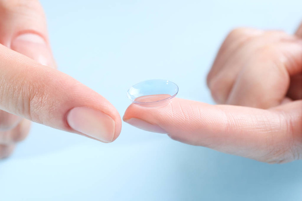 Female hands with contact lens - Photo, image