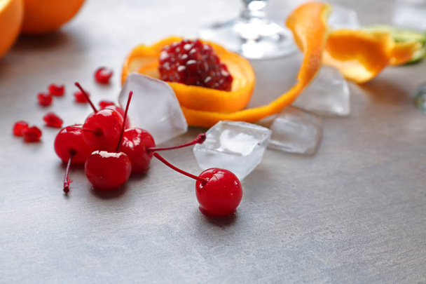 Cherries and ice  - Fotó, kép