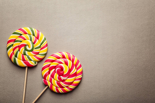 Composition with tasty lollipops  - Foto, afbeelding