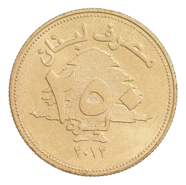 Lebanese livres coin - Fotoğraf, Görsel
