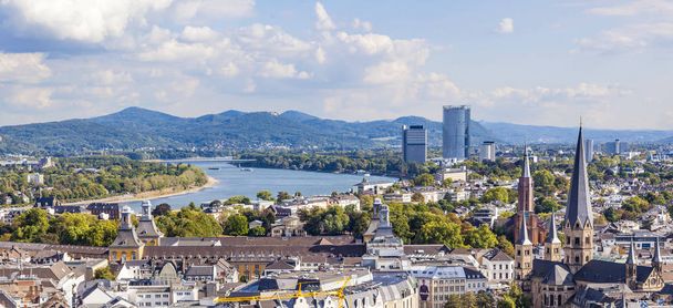 aerial of Bonn, the former capital of Germany - Photo, Image