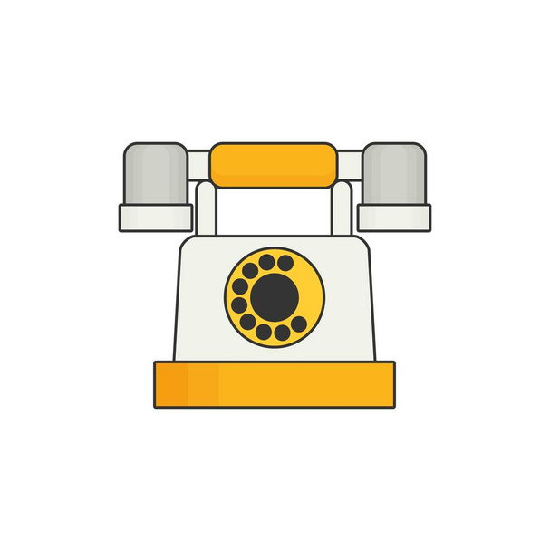 Lapos ikon a telefon - Vektor, kép