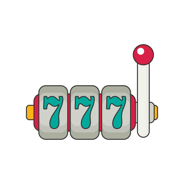 color casino icon - Vector, afbeelding