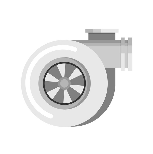 Turbocharger. Turbine for auto - Vecteur, image