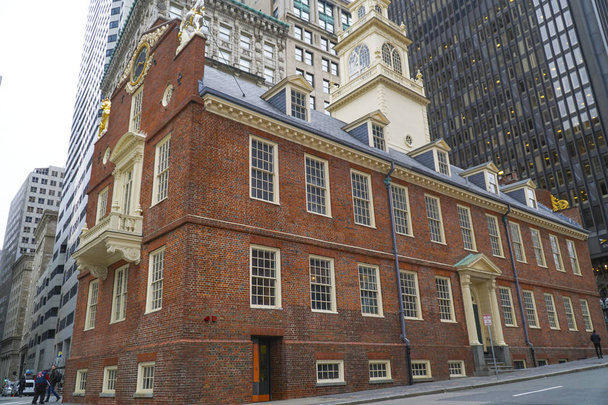 Old State House in Boston - BOSTON , MASSACHUSETTS - APRIL 3, 2017 - Фото, изображение