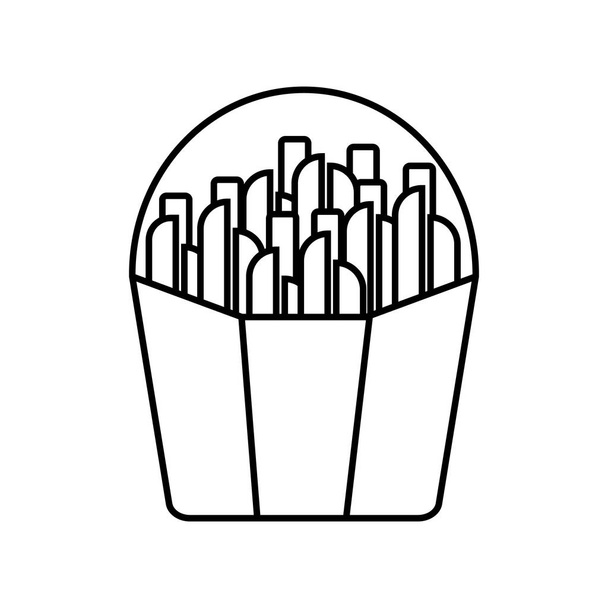 frites icône isolée vecteur illustration design
 - Vecteur, image