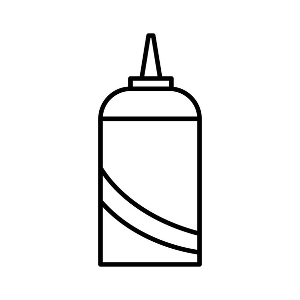 láhev kečupu, samostatný ikonu vektorové ilustrace design - Vektor, obrázek