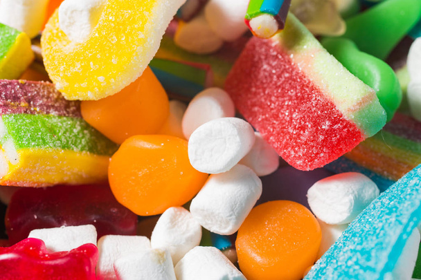 Фон з різними барвистими цукерками
 - Фото, зображення