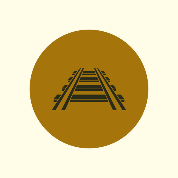 Spoorlijn teken symbool. - Foto, afbeelding