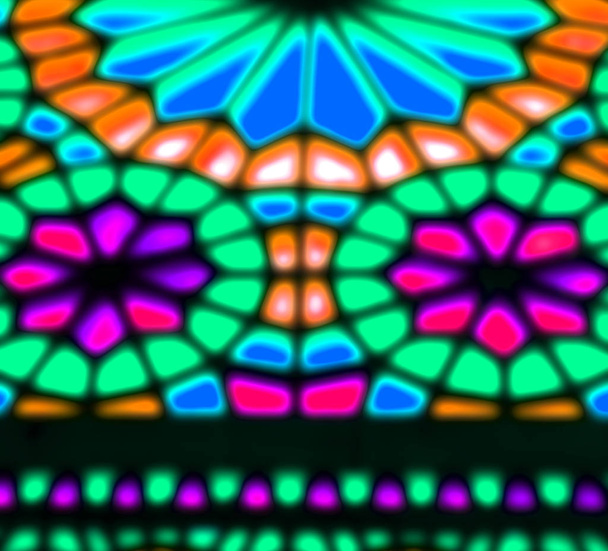 στο Ιράν χρώματα από τα παράθυρα - Φωτογραφία, εικόνα