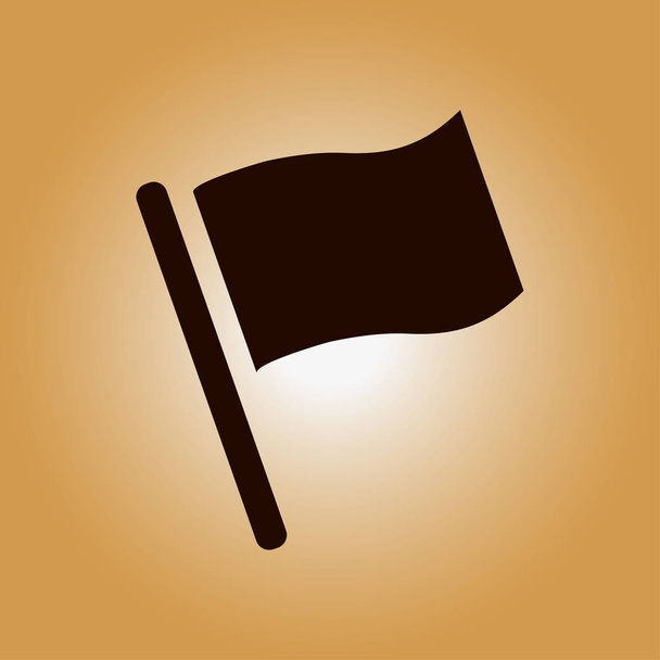 Icono de signo de indicador de bandera
. - Foto, Imagen