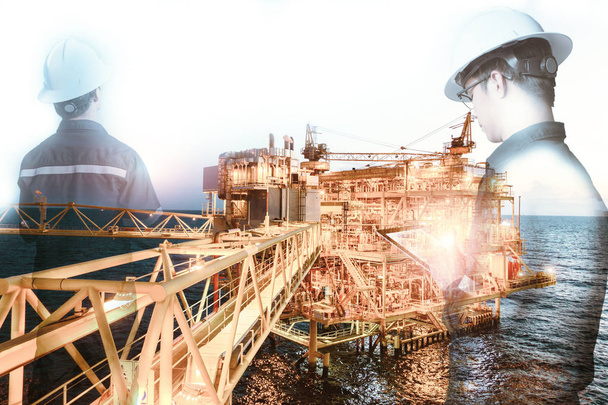 沖合い建築生産の石油と天然ガス b 用 - 写真・画像