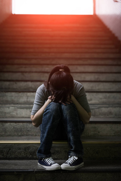 depressed woman feeling  upset  - Photo, Image