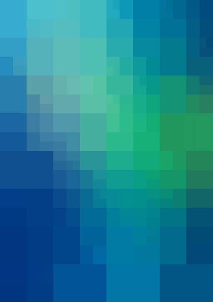 Licht blauw, groen veelhoek abstracte achtergrond. Veelhoekige geometrische rechthoek. - Foto, afbeelding