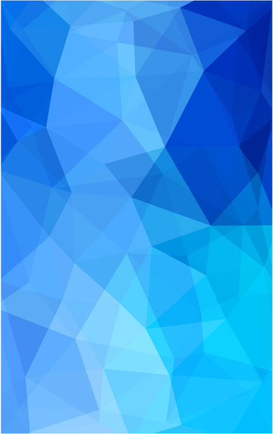 Fondo abstracto polígono azul claro. Triángulo geométrico poligonal
. - Foto, imagen