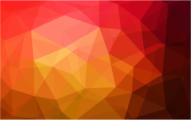 Dark Red, Yellow vector Abstract mosaic background. - Vector, Image