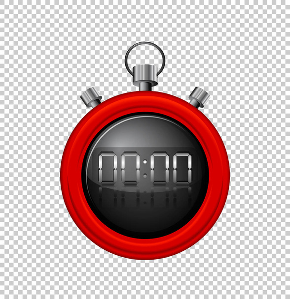 Chronomètre avec bordure rouge
 - Vecteur, image