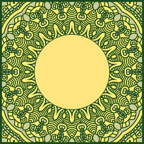 Patrón redondo ornamental
 - Vector, imagen