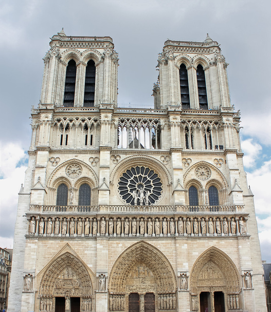 Notre Dame de Parisin julkisivu. Ranska
 - Valokuva, kuva