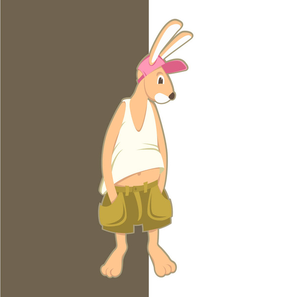 стиль векторной иллюстрации зайца
 - Вектор,изображение